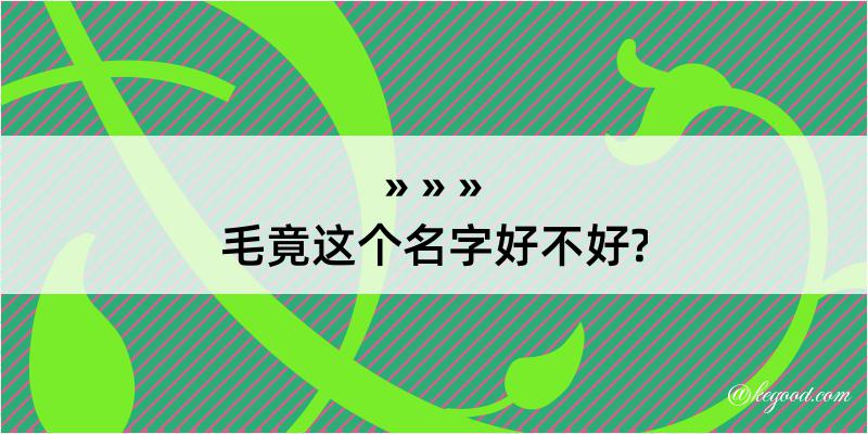 毛竟这个名字好不好?