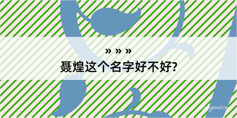 聂煌这个名字好不好?