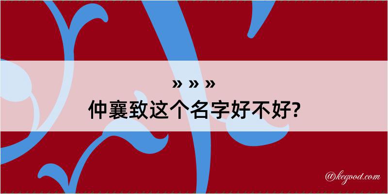 仲襄致这个名字好不好?