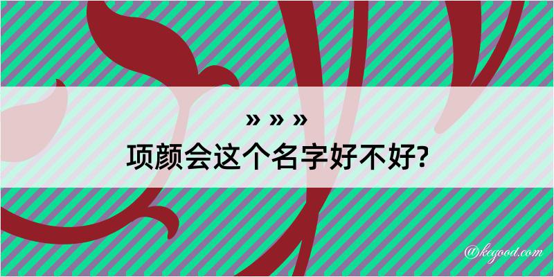 项颜会这个名字好不好?