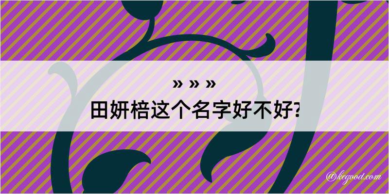 田妍棓这个名字好不好?