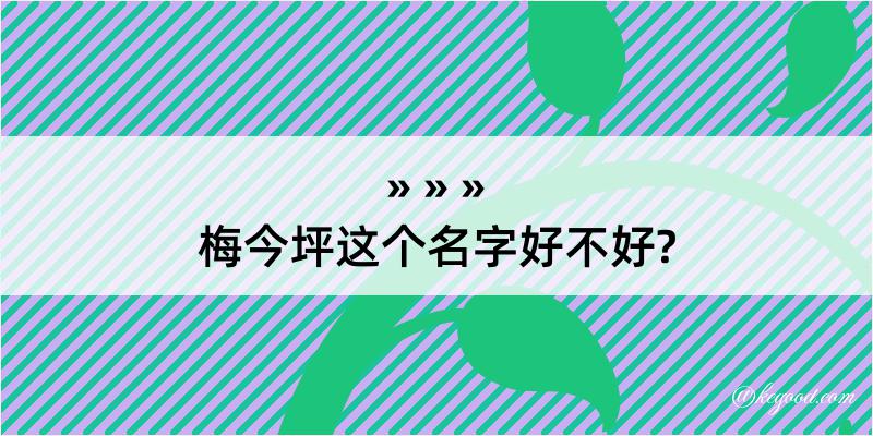 梅今坪这个名字好不好?