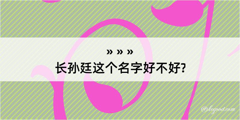 长孙廷这个名字好不好?