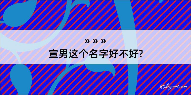 宣男这个名字好不好?