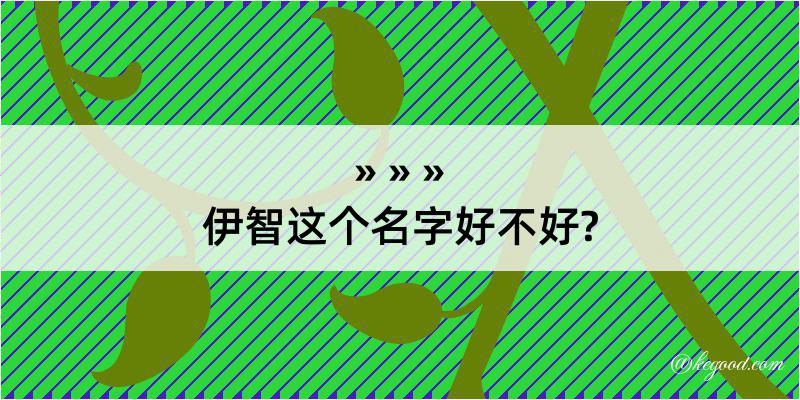 伊智这个名字好不好?