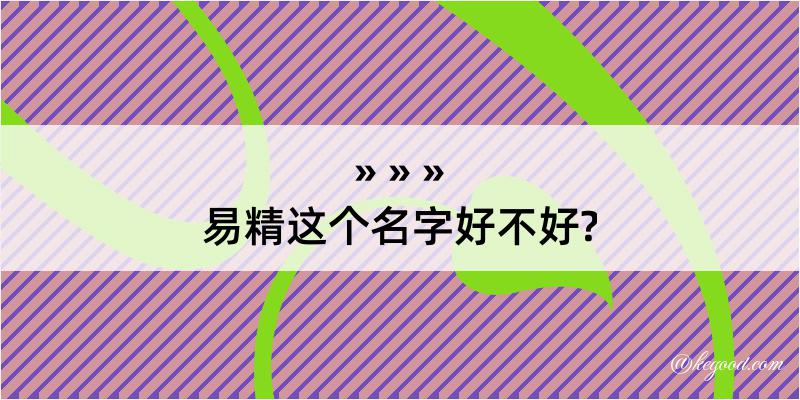 易精这个名字好不好?