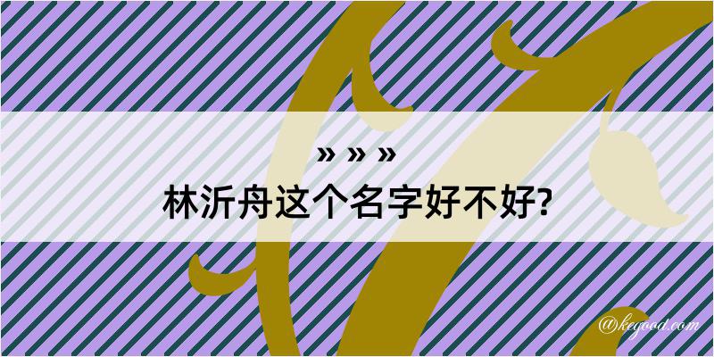 林沂舟这个名字好不好?