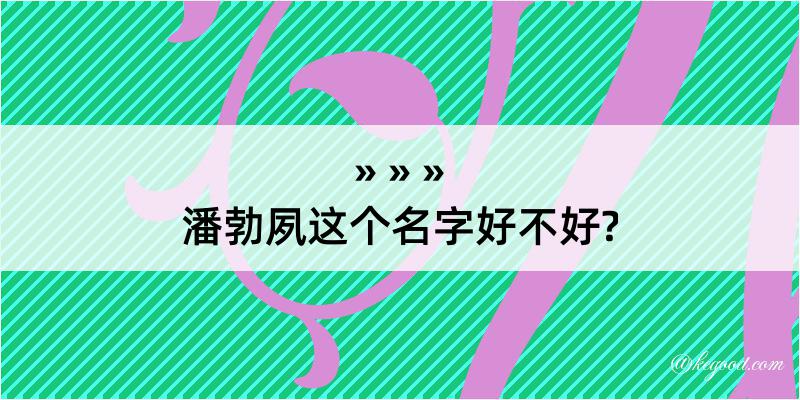 潘勃夙这个名字好不好?