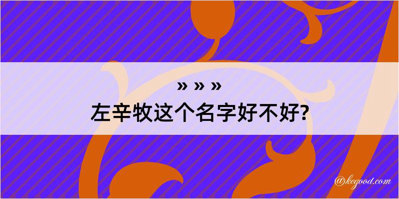 左辛牧这个名字好不好?