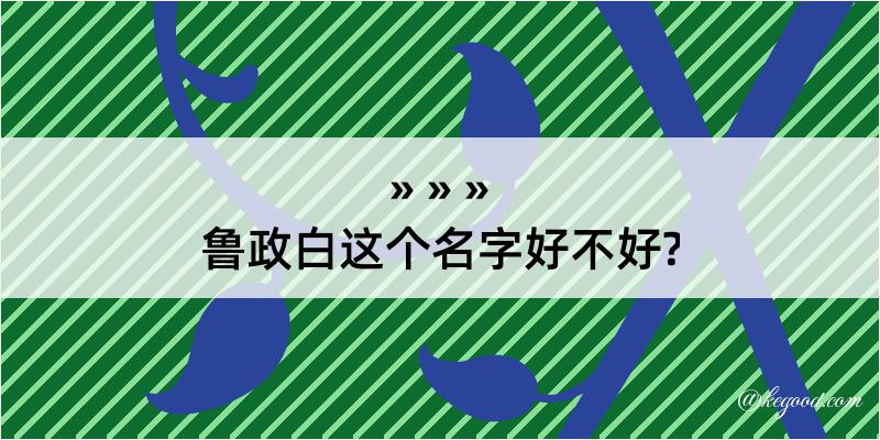 鲁政白这个名字好不好?