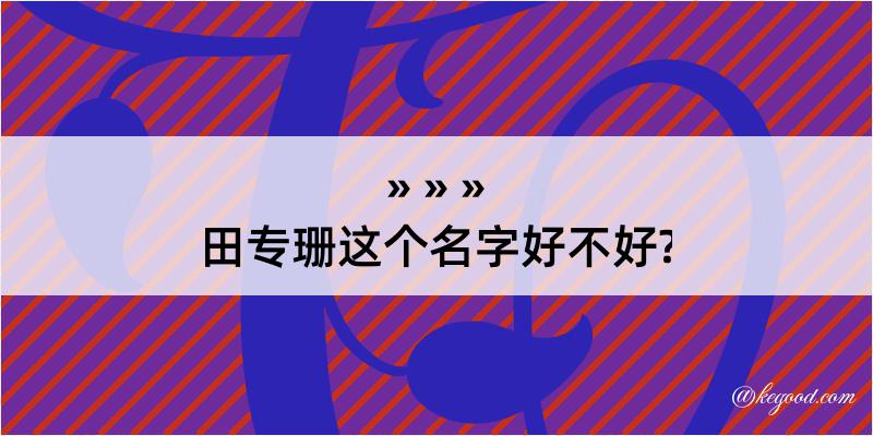 田专珊这个名字好不好?