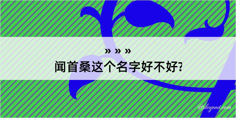 闻首桑这个名字好不好?