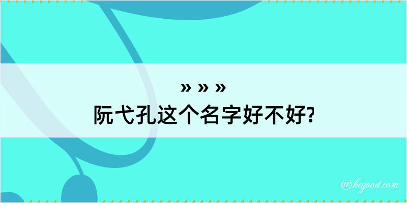 阮弋孔这个名字好不好?