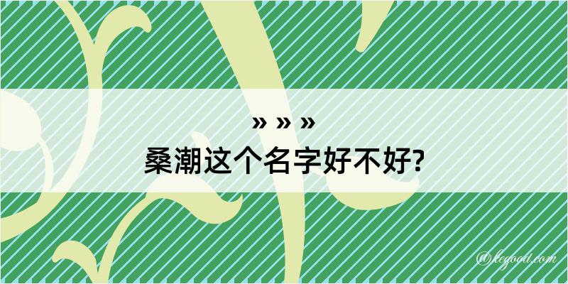 桑潮这个名字好不好?