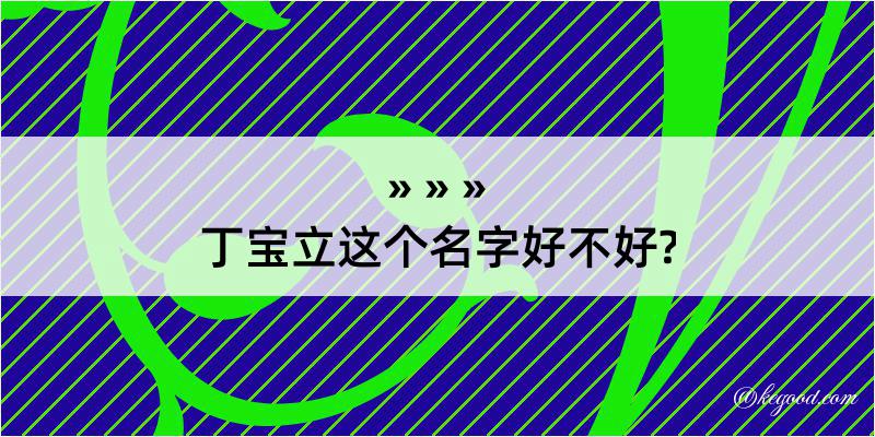 丁宝立这个名字好不好?