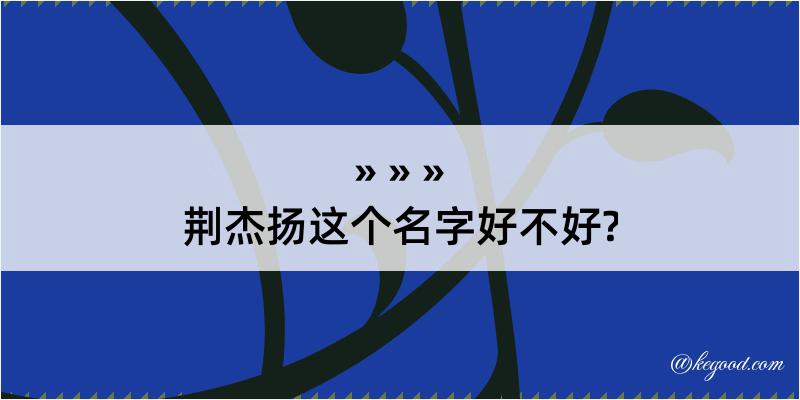 荆杰扬这个名字好不好?