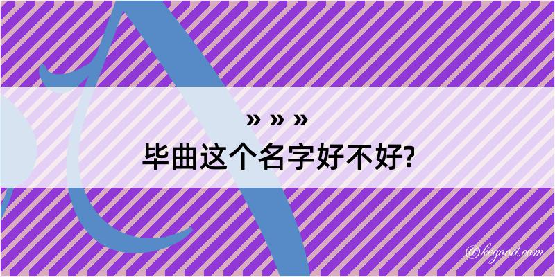 毕曲这个名字好不好?