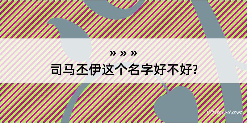 司马丕伊这个名字好不好?