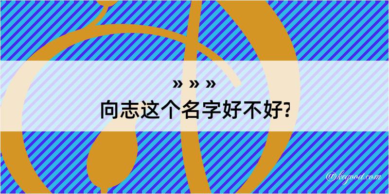 向志这个名字好不好?