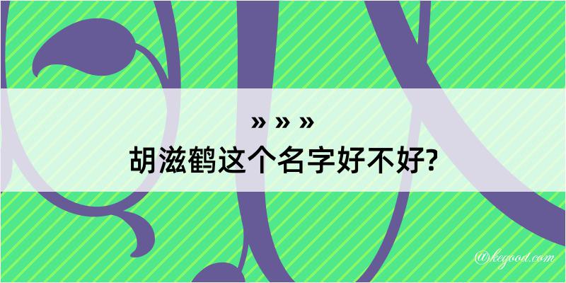 胡滋鹤这个名字好不好?