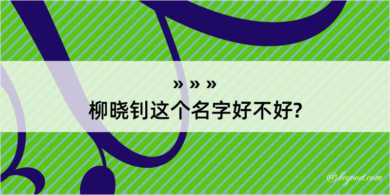 柳晓钊这个名字好不好?