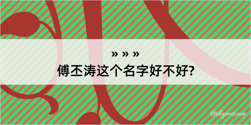 傅丕涛这个名字好不好?