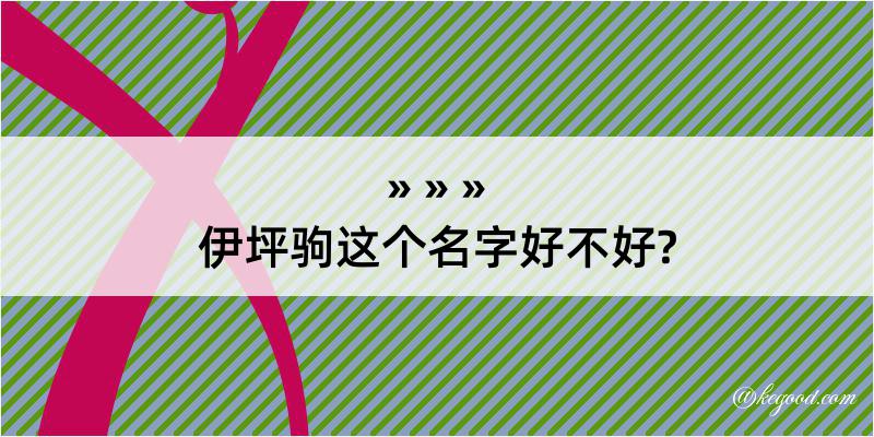 伊坪驹这个名字好不好?