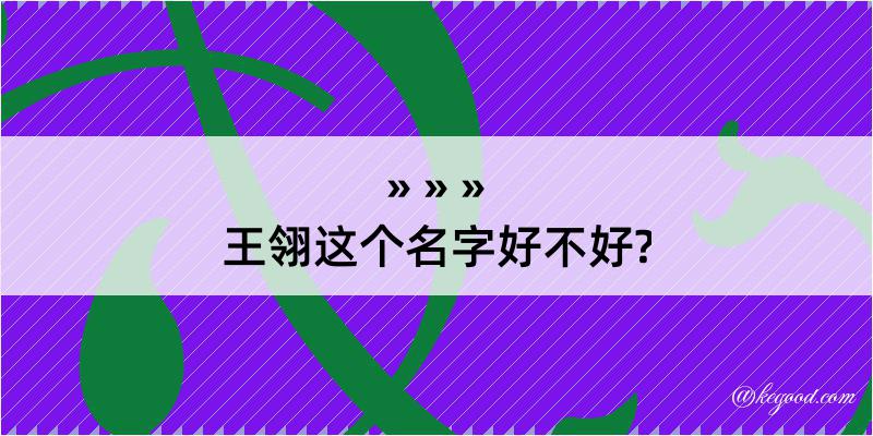 王翎这个名字好不好?