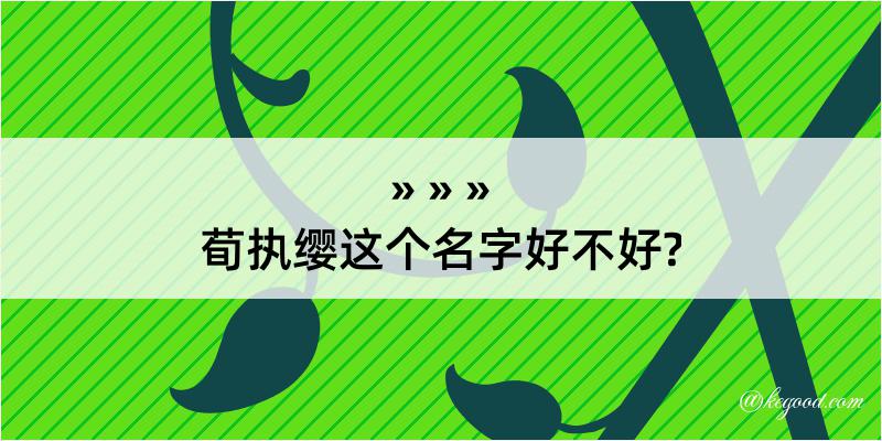 荀执缨这个名字好不好?