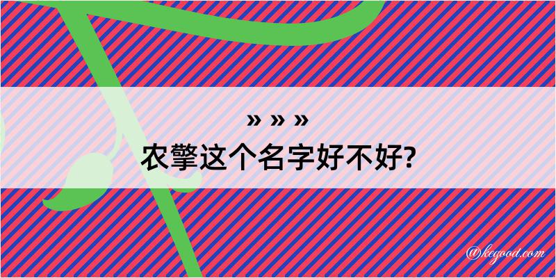 农擎这个名字好不好?