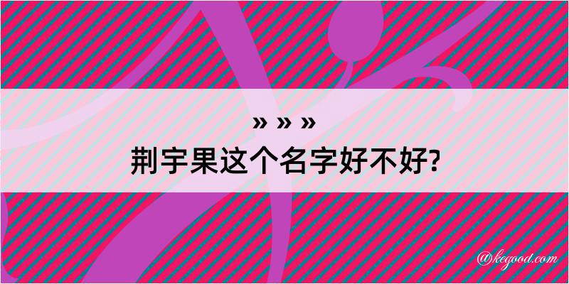 荆宇果这个名字好不好?