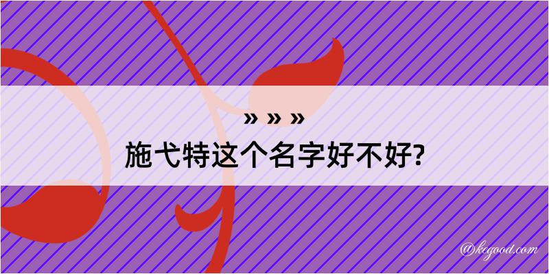 施弋特这个名字好不好?