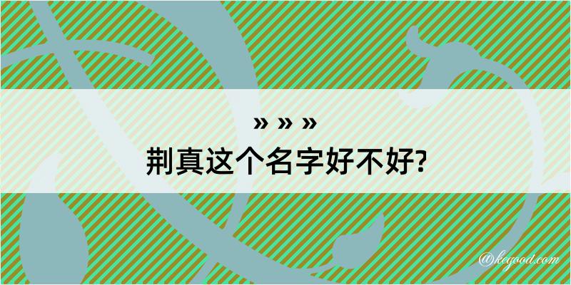 荆真这个名字好不好?