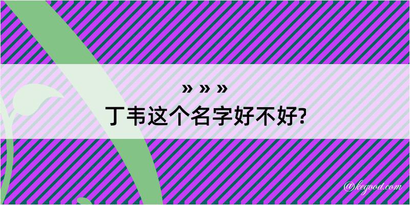 丁韦这个名字好不好?