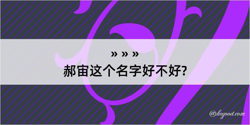 郝宙这个名字好不好?