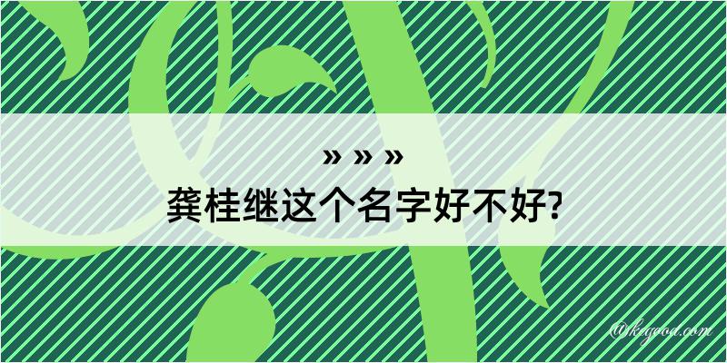 龚桂继这个名字好不好?