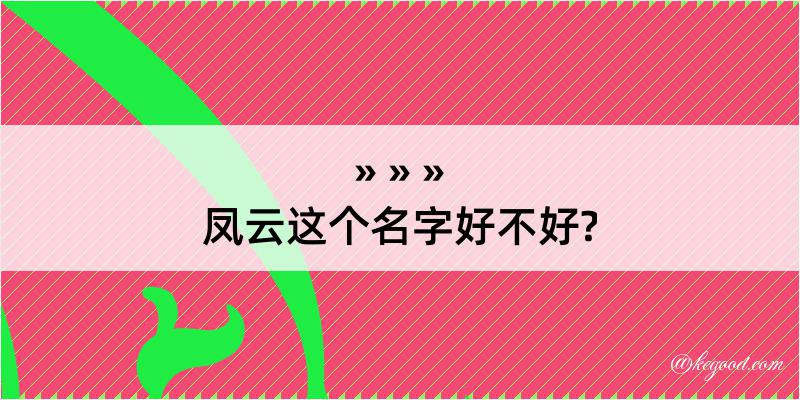 凤云这个名字好不好?