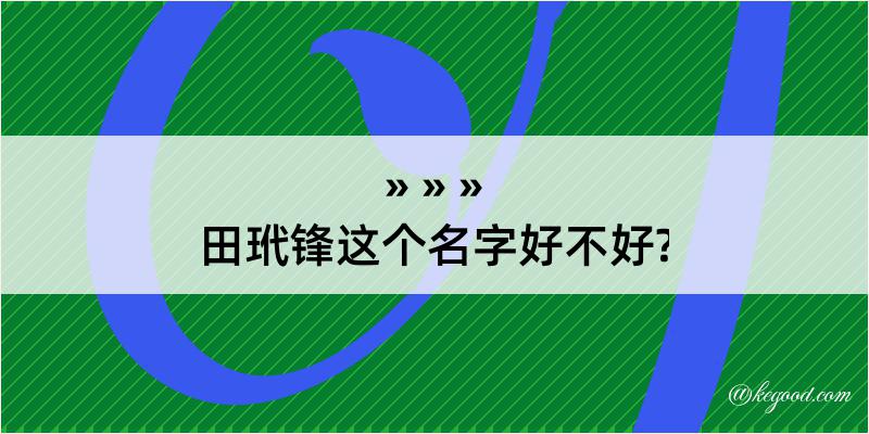 田玳锋这个名字好不好?