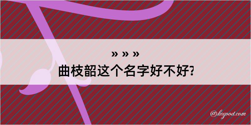 曲枝韶这个名字好不好?