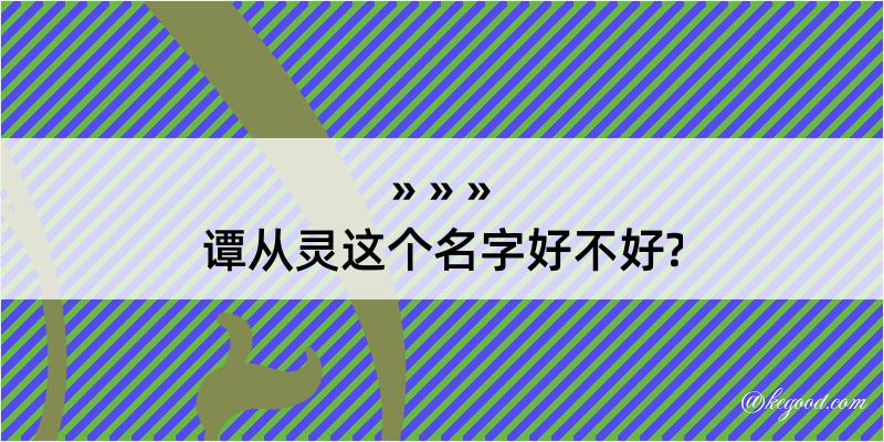 谭从灵这个名字好不好?