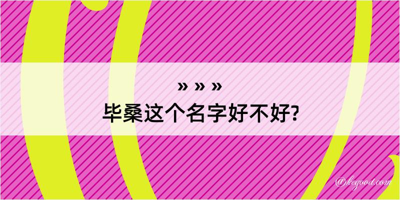 毕桑这个名字好不好?