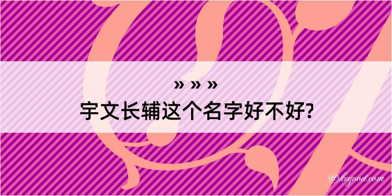 宇文长辅这个名字好不好?