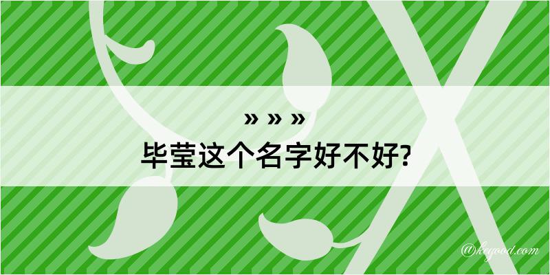 毕莹这个名字好不好?