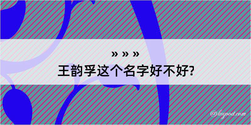 王韵孚这个名字好不好?