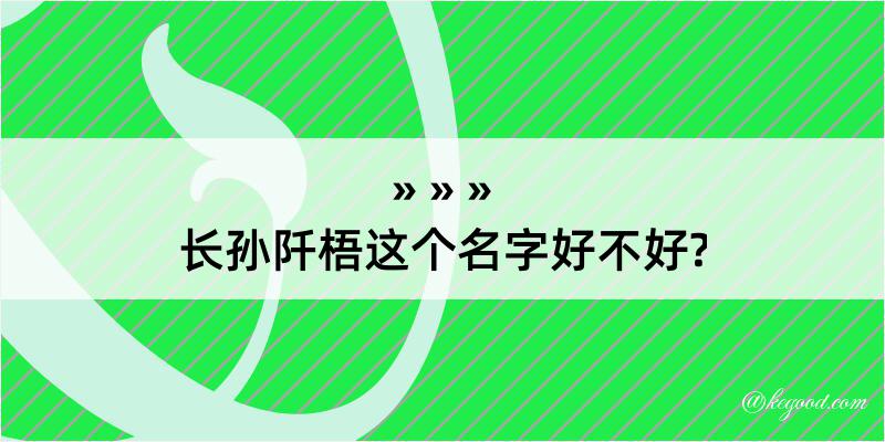 长孙阡梧这个名字好不好?