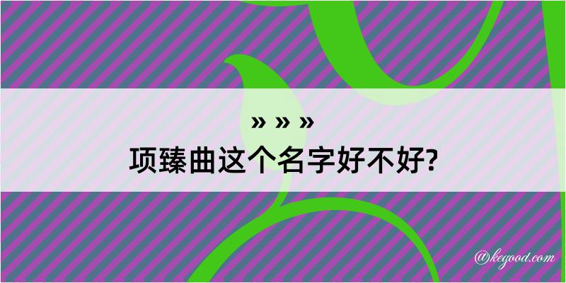 项臻曲这个名字好不好?