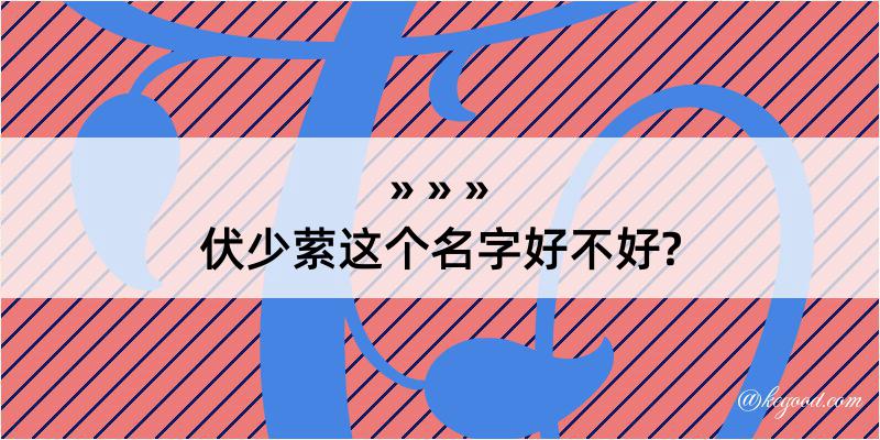 伏少萦这个名字好不好?