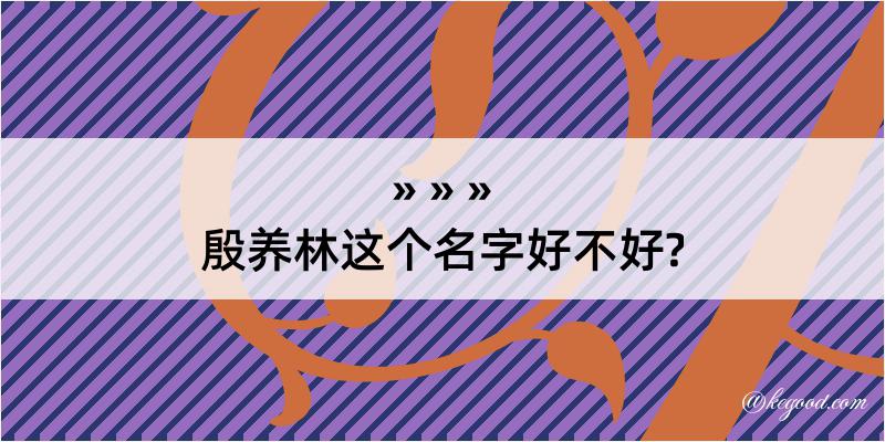 殷养林这个名字好不好?