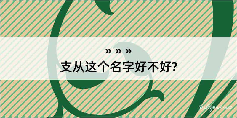 支从这个名字好不好?