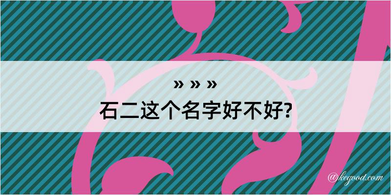 石二这个名字好不好?